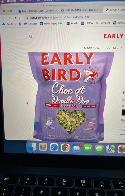 Early Bird Choc A Doodle Doo Granola With Dark Chocolate And Coconut