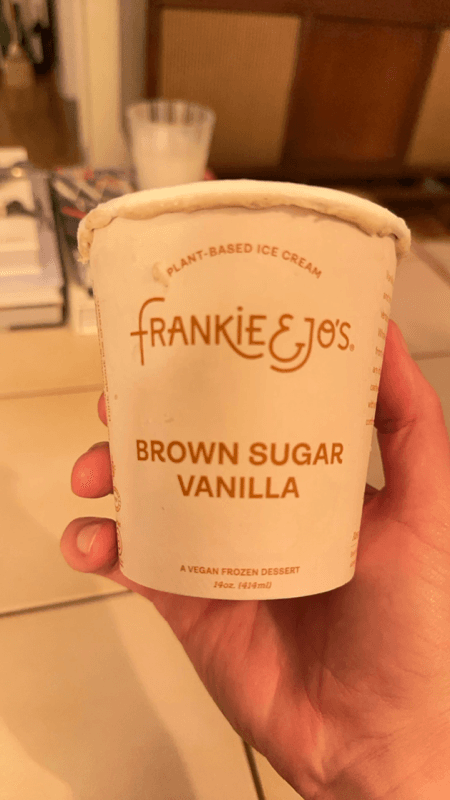 Frankie & Jo'S Brown Sugar Vanilla Plant-Based Ice Cream