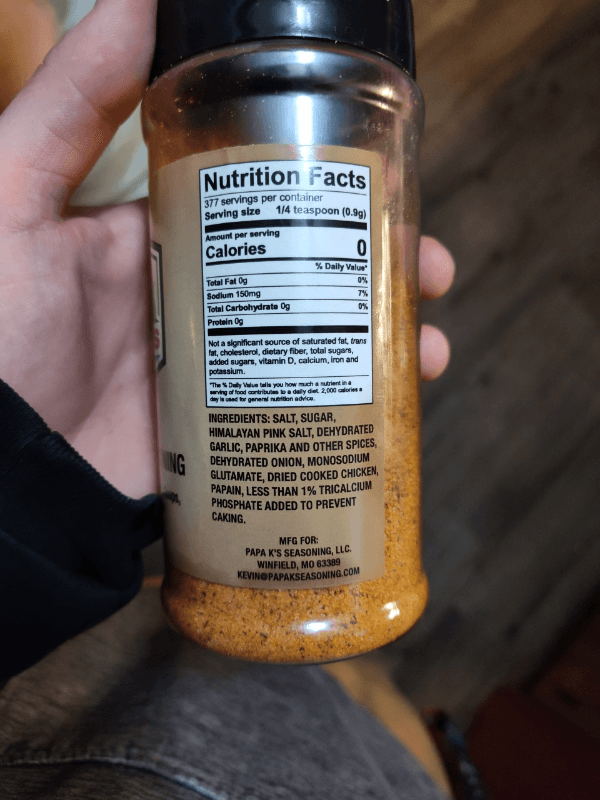 Papa K'S Seasoning Original All Purpose Seasoning