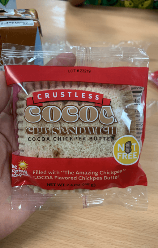 Crustless Cocoa Cpb Sandwich Cocoa Chickpea Butter