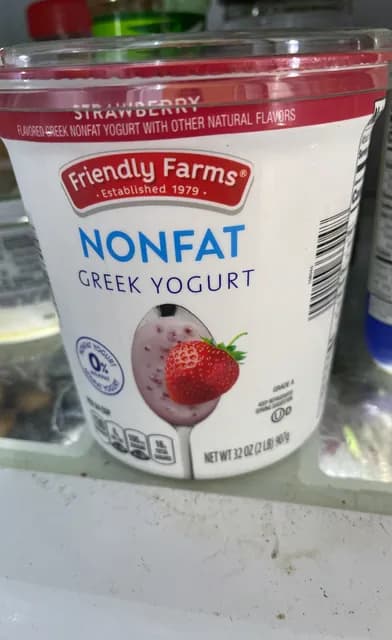 Friendly Farms Strawberry Nonfat Greek Yogurt