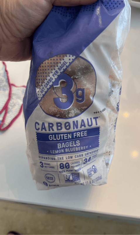 Carbonaut Gluten Free Bagels Lemon Blueberry