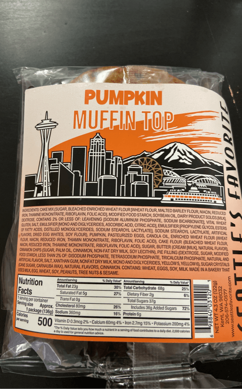Seattle'S Favorite Pumpkin Muffin Top