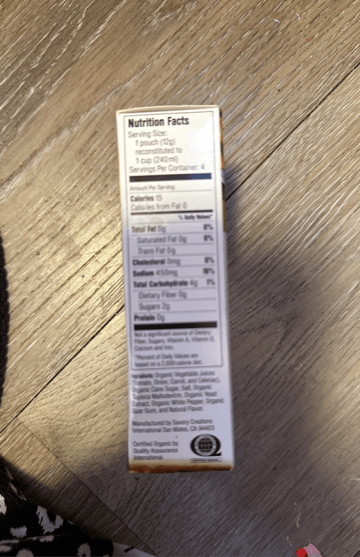 Savory Choice Organics Vegetable Broth Concentrate