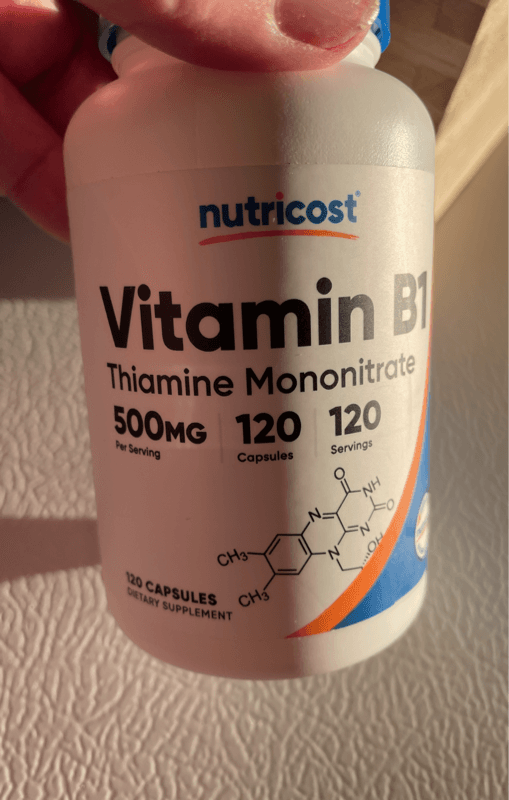 Nutricost Vitamin B1 Thiamine Mononitrate 120 Capsules