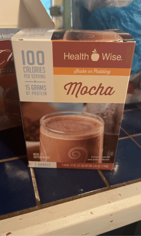 Health Wise Mocha Shake Or Pudding Meal Replacement