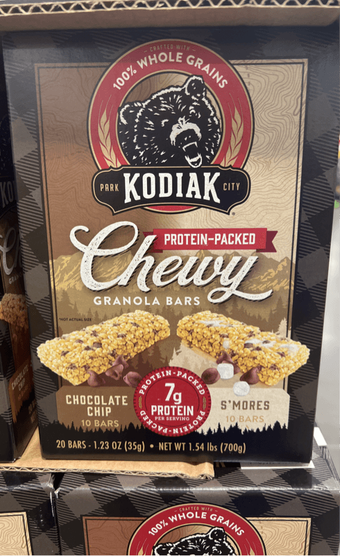 Kodiak Park City Protein-Packed Chewy Granola Bars Chocolate Chip And S'Mores