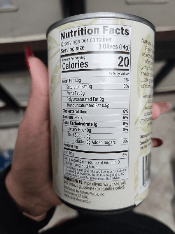 Natural Value Pitted Ripe Black Olives
