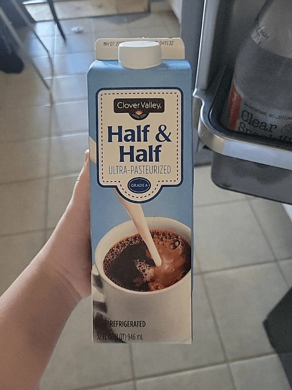 Clover Valley Half & Half Ultra-Pasteurized Grade A