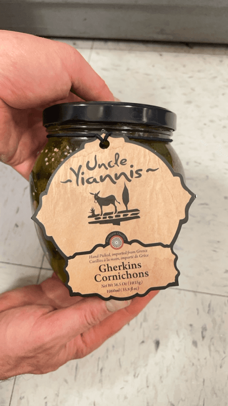 Uncle Yiannis Gherkins Cornichons