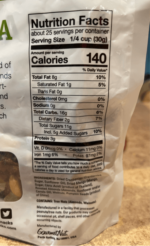 Gourmet Nut Power Up Mega Omega Trail Mix