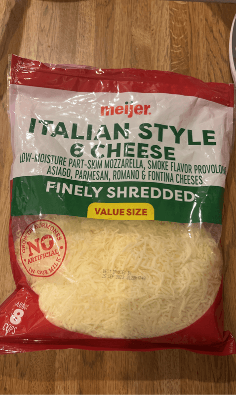 Meijer Finely Shredded Italian Style 6 Cheese