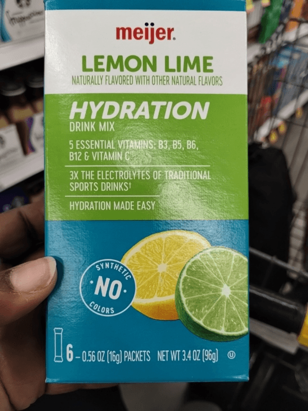 Meijer Lemon Lime Hydration Drink Mix