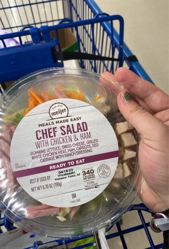 Meijer Chef Salad With Chicken & Ham