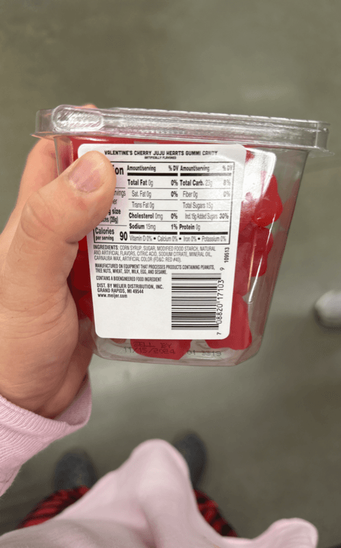Meijer Limited Edition Valentine Cherry Juju Hearts Gummi Candy