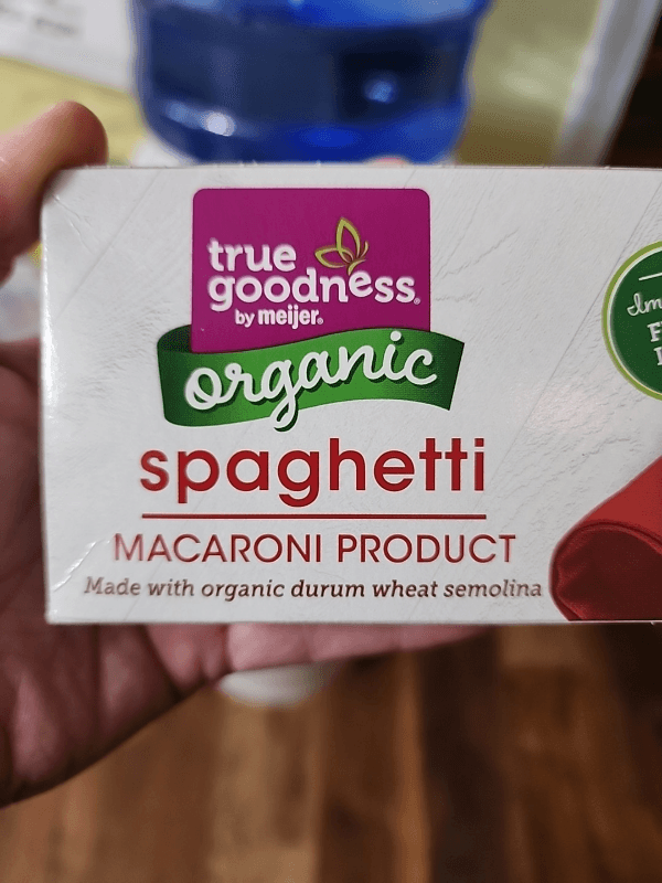 True Goodness By Meijer Organic Spaghetti Macaroni Product
