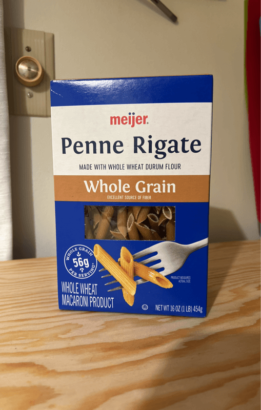 Meijer Whole Grain Penne Rigate Whole Wheat Macaroni Product