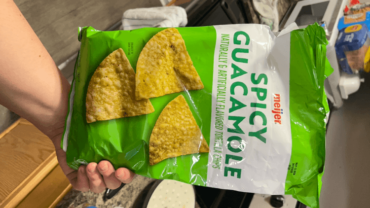 Meijer Spicy Guacamole Tortilla Chips