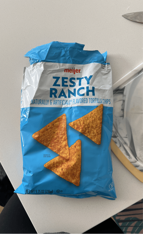 Meijer Zesty Ranch Tortilla Chips