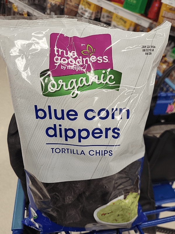 True Goodness By Meijer Organic Blue Corn Dippers Tortilla Chips