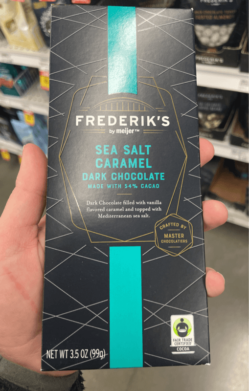 Frederik'S By Meijer Sea Salt Caramel Dark Chocolate
