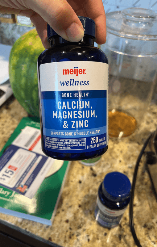 Meijer Wellness Bone Health Calcium, Magnesium, & Zinc Suport Bone & Muscle Health Dietary Supplement