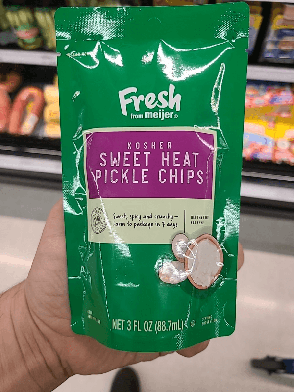 Fresh From Meijer Kosher Sweet Heat Pickle Chips