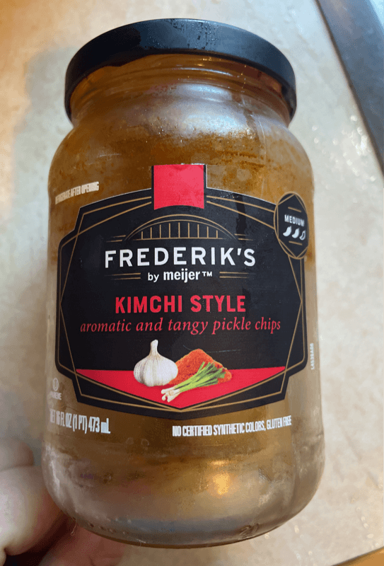 Frederik'S By Meijer Kimchi Style Aromatic And Tangy Pickle Chips