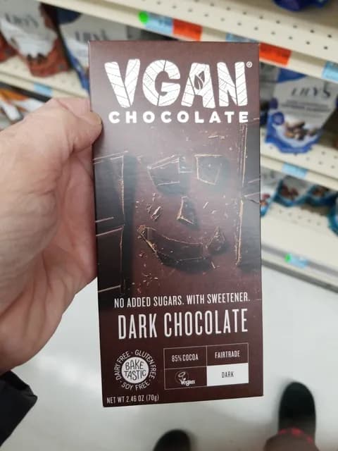 Vgan Chocolate Dark Chocolate 85% Cocoa