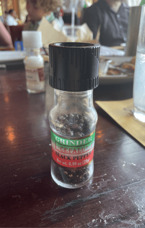 Cefalu Black Pepper Grinder