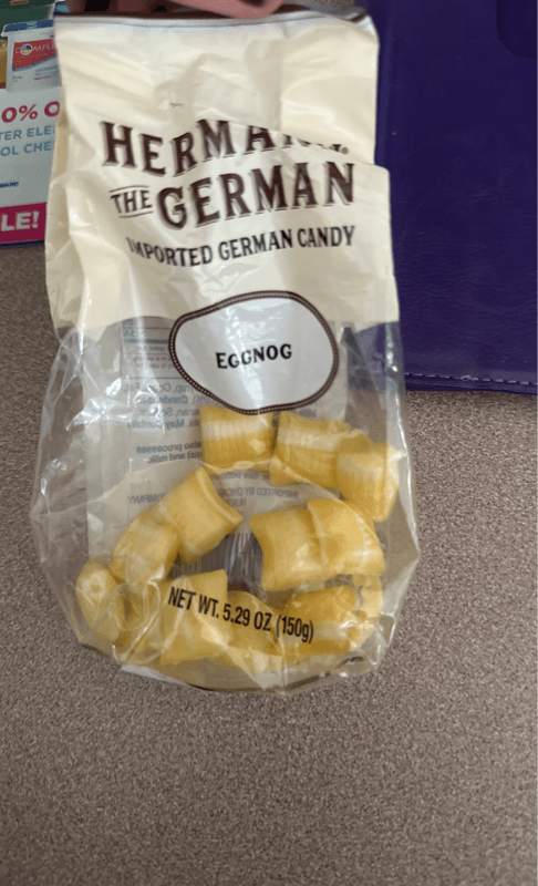 Hermann The German Eggnog Candy