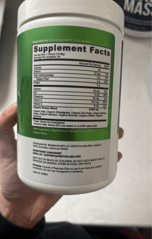 Veritas Supplements Mixed Berry Greens