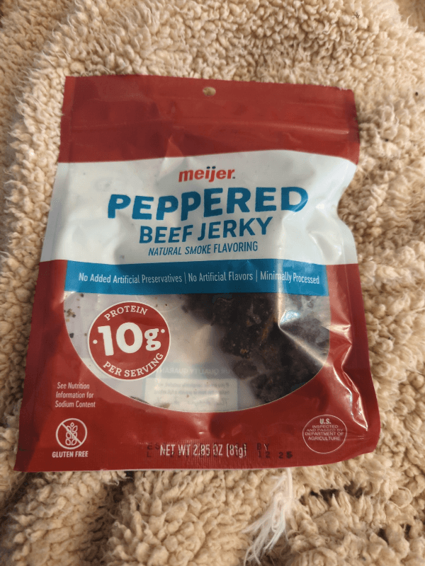 Meijer Peppered Beef Jerky Natural Smoke Flavoring