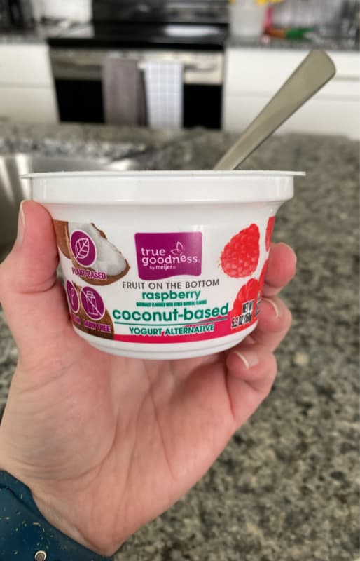 True Goodness Raspberry Coconut-Based Yogurt Alternative