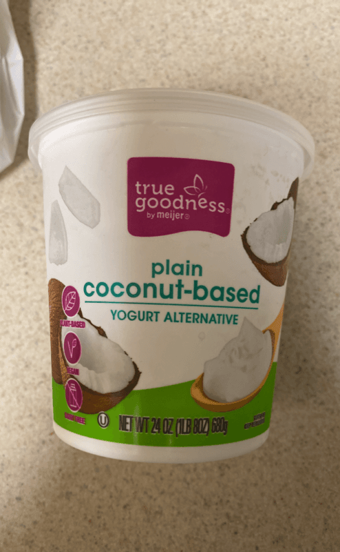 True Goodness Plain Coconut-Based Yogurt Alternative