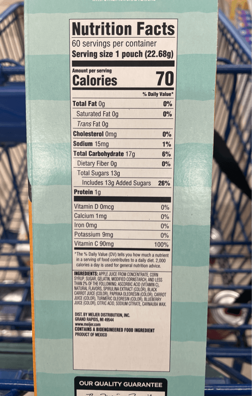 Meijer Assorted Fruit Fruit Flavored Snacks