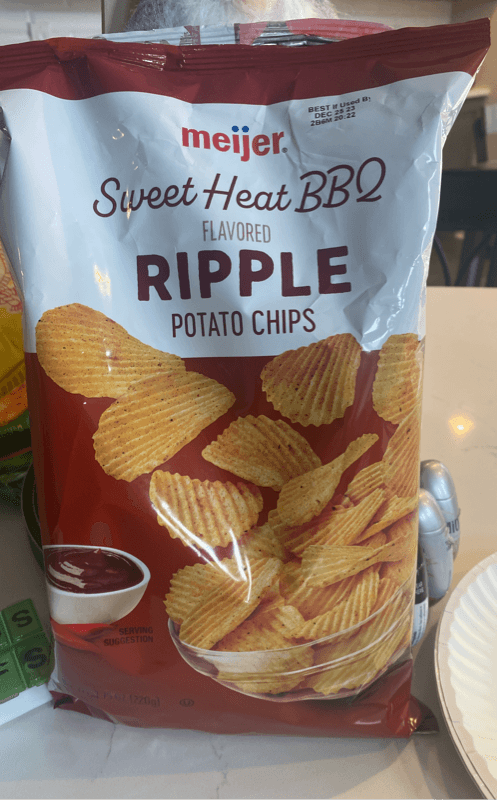 Meijer Sweet Heat Bbq Flavored Ripple Potato Chips