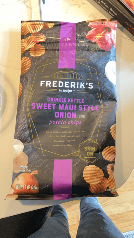 Frederik'S By Meijer Crinkle Kettle Sweet Maui Style Onion Flavored Potato Chips