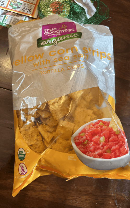 True Goodness By Meijer Organic Yellow Corn Strips With Sea Salt Tortilla Chips