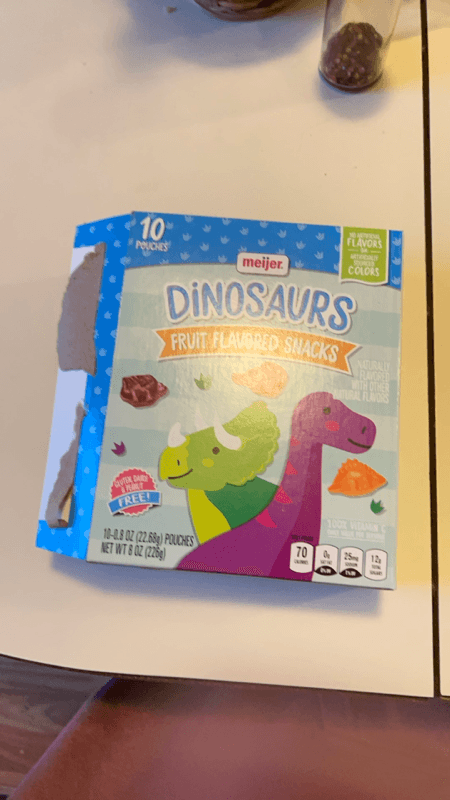 Meijer Dinosaur Fruit Flavored Snacks