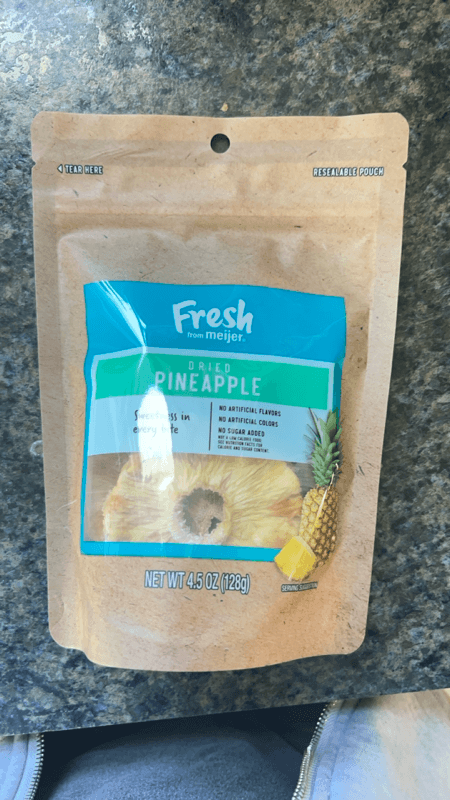 Fresh From Meijer Dried Pineapple