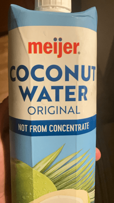 Meijer Coconut Water Original Not From Concentrate