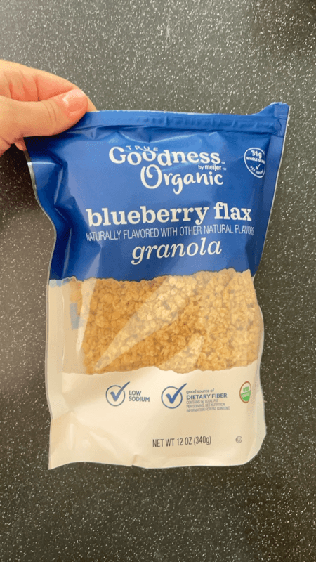 True Goodness By Meijer Organic Blueberry Flax Granola