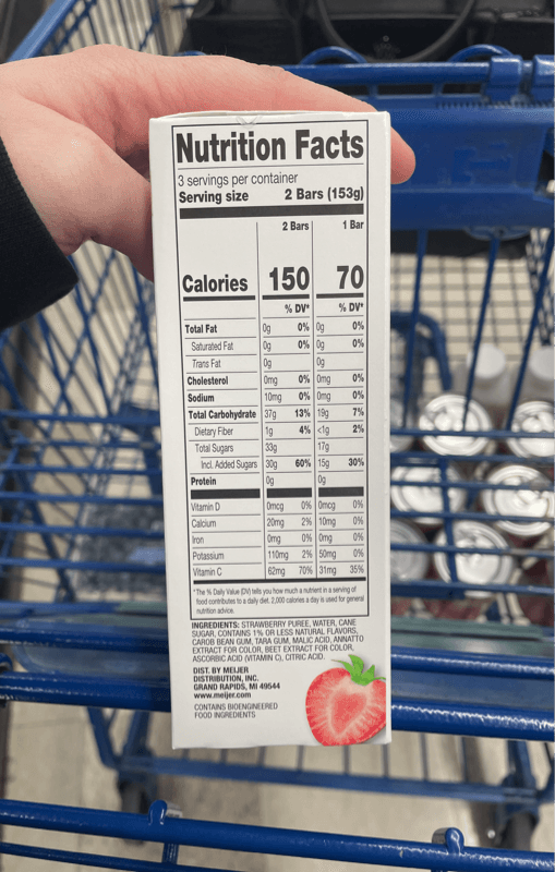 Purple Cow Strawberry Flavored Fruit Bars
