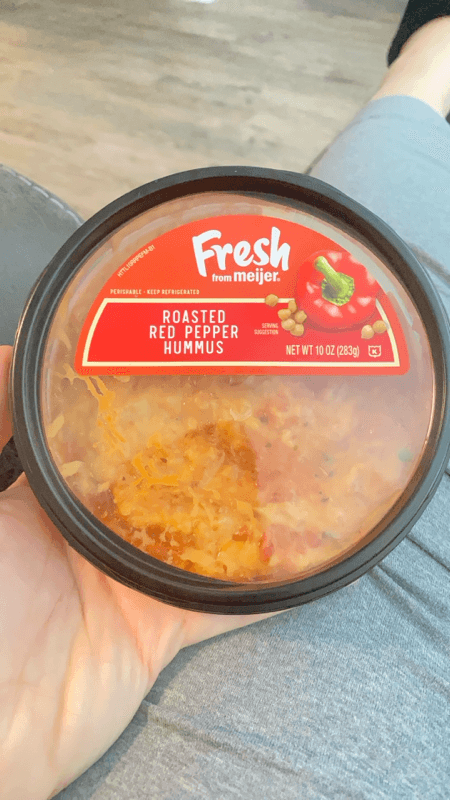 Meijer Roasted Red Pepper Hummus
