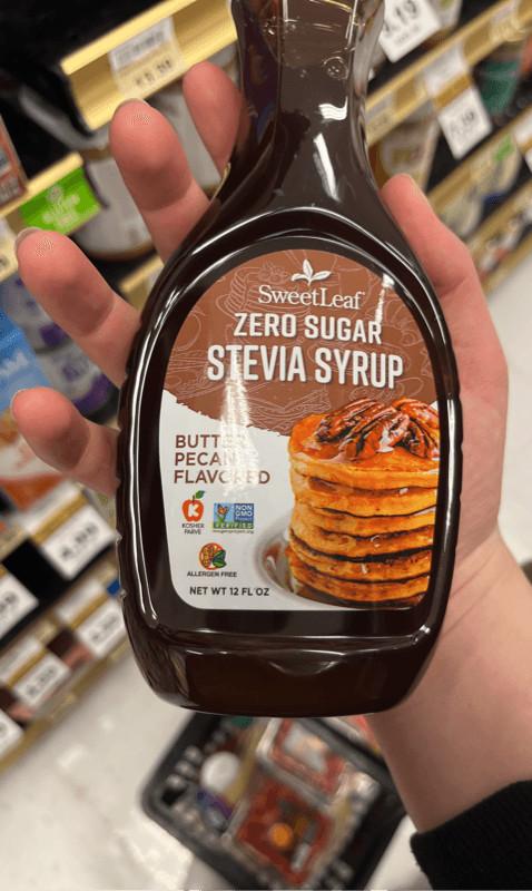 Sweetleaf Zero Sugar Stevia Syrup Butter Pecan