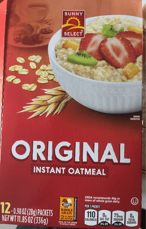 Sunny Select Original Instant Oatmeal