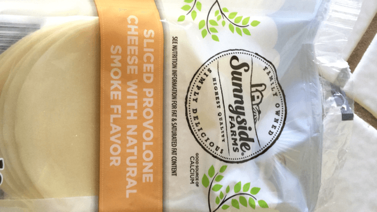 Sunnyside Farms Sliced Provolone Cheese With Natural Smoke Flavor