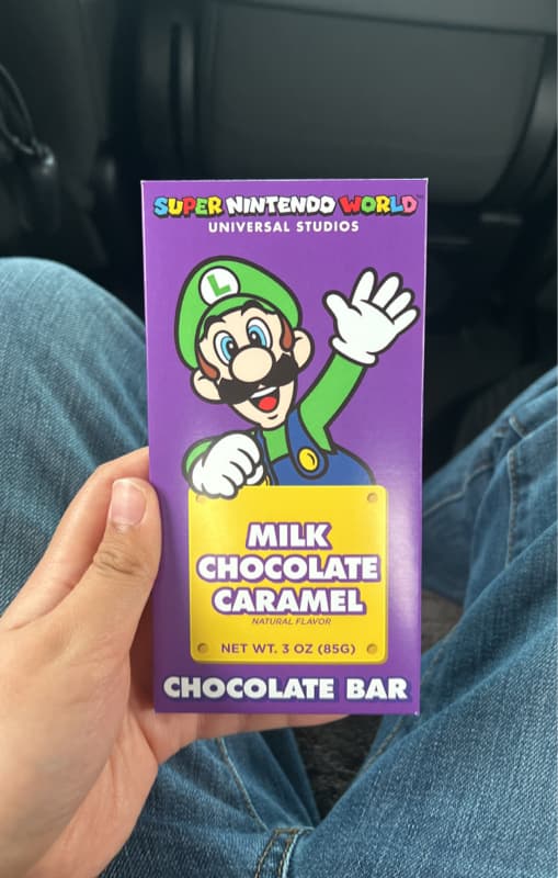 Super Nintendo World Milk Chocolate Caramel Bar