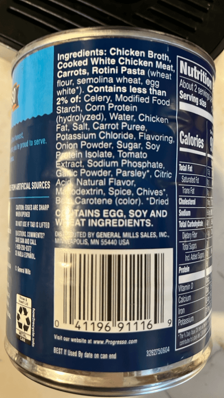 Progresso Traditional Soup Hearty Chicken & Rotini